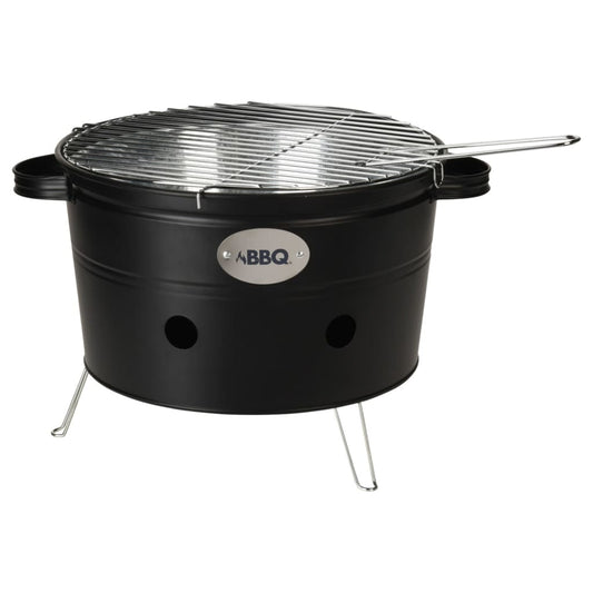 Barbecue emmer met 2 handvatten 34,5 cm matzwart