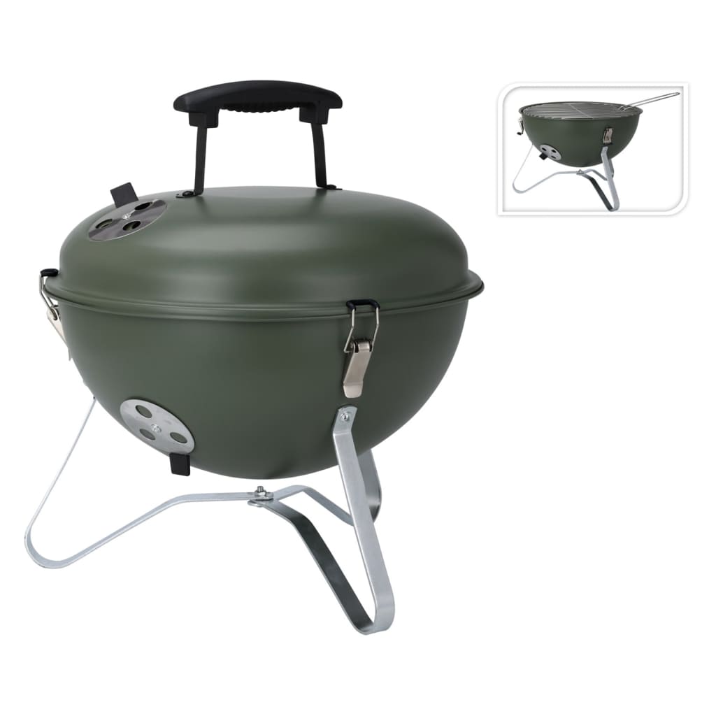 Kogelbarbecue 37 cm olijfgroen