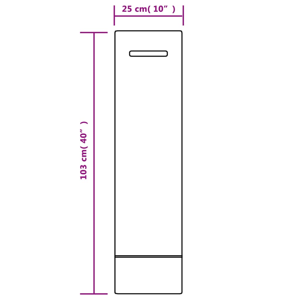 Zandzakken 25 st 103x25 cm HDPE donkergroen