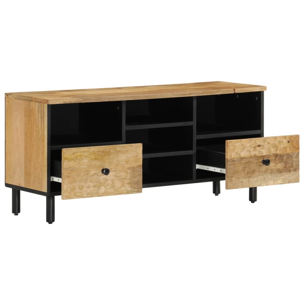 Tv-meubel 100x33x46 cm massief mangohout