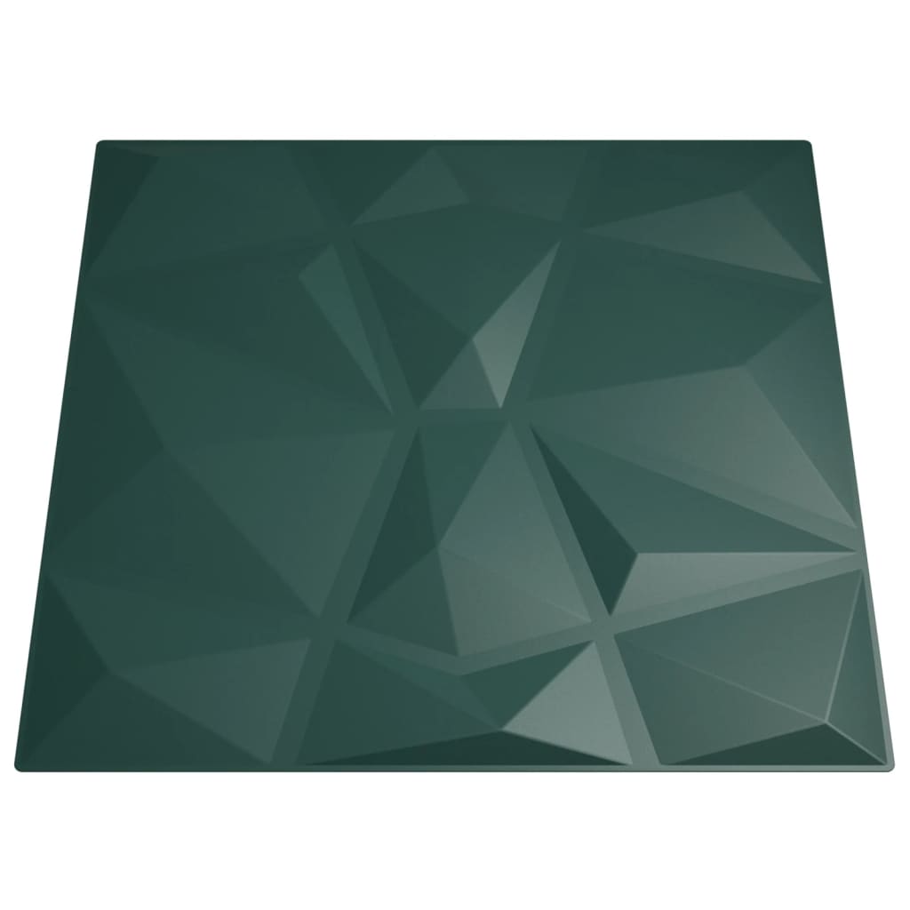 24 st Wandpanelen diamant 6 m² 50x50 cm XPS groen