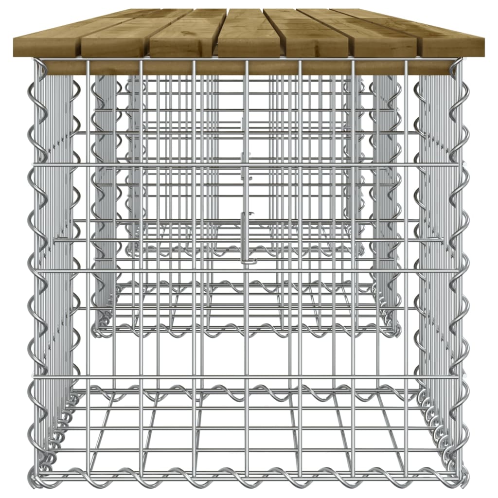 Tuinbank schanskorfontwerp 203x44x42 cm geïmpregneerd hout