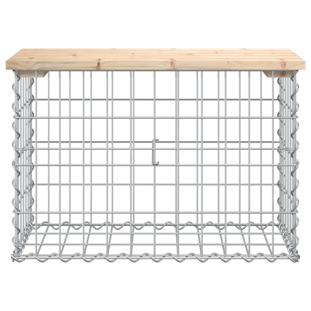 Tuinbank schanskorfontwerp 63x31,5x42 cm massief grenenhout