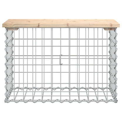 Tuinbank schanskorfontwerp 63x31,5x42 cm massief grenenhout