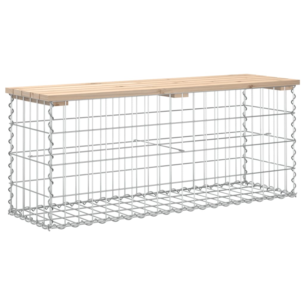 Tuinbank schanskorfontwerp 103x31,5x42 cm massief grenenhout