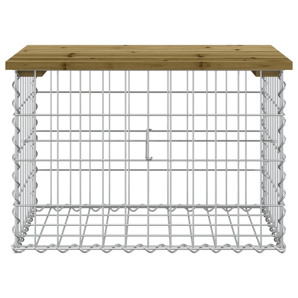 Tuinbank schanskorfontwerp 63x44x42 cm geïmpregneerd grenenhout