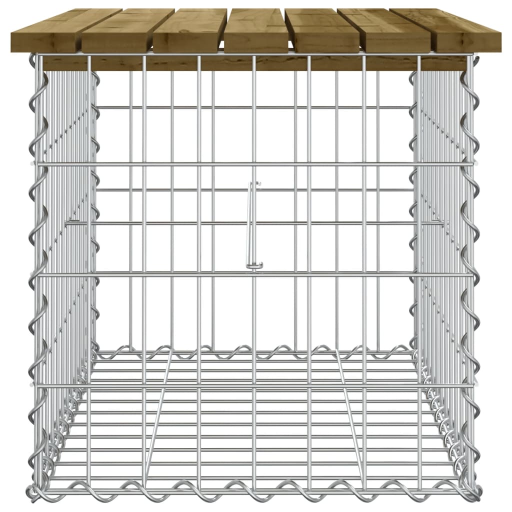 Tuinbank schanskorfontwerp 63x44x42 cm geïmpregneerd grenenhout