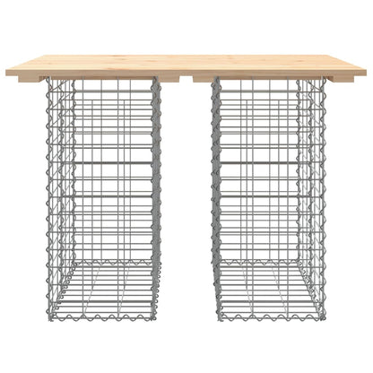 Tuinbank schanskorfontwerp 100x70x72 cm massief grenenhout