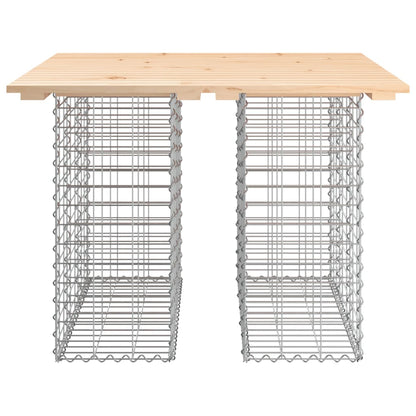 Tuinbank schanskorfontwerp 100x102x72 cm massief grenenhout