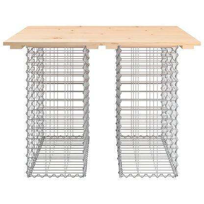 Tuinbank schanskorfontwerp 100x102x72 cm massief grenenhout