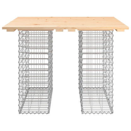 Tuinbank schanskorfontwerp 100x102x72 cm massief grenenhout