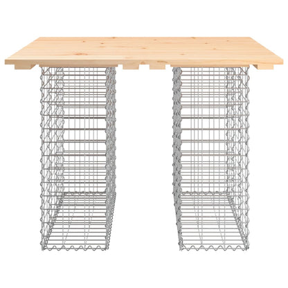 Tuinbank schanskorfontwerp 100x102x72 cm massief grenenhout