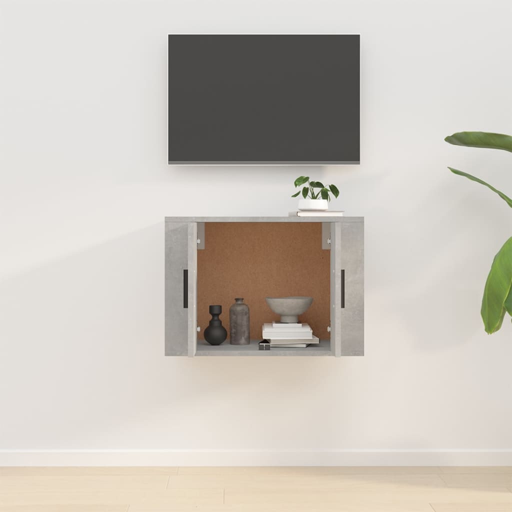 Tv-wandmeubel 57x34,5x40 cm betongrijs