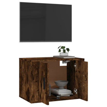 Tv-wandmeubel 57x34,5x40 cm gerookt eikenkleurig