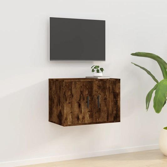 Tv-wandmeubel 57x34,5x40 cm gerookt eikenkleurig