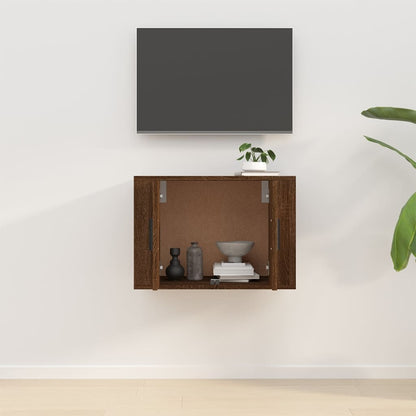 Tv-wandmeubel 57x34,5x40 cm bruin eikenkleur