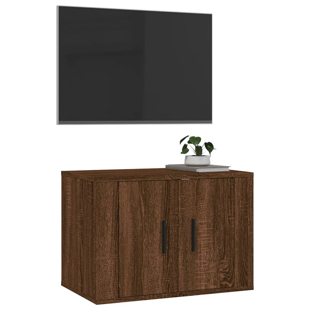 Tv-wandmeubel 57x34,5x40 cm bruin eikenkleur