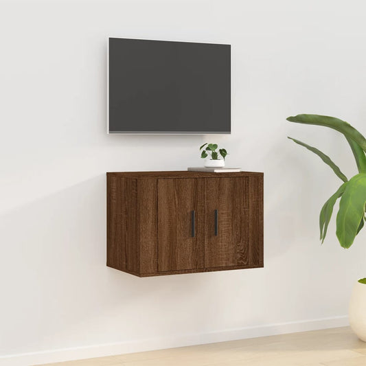 Tv-wandmeubel 57x34,5x40 cm bruin eikenkleur