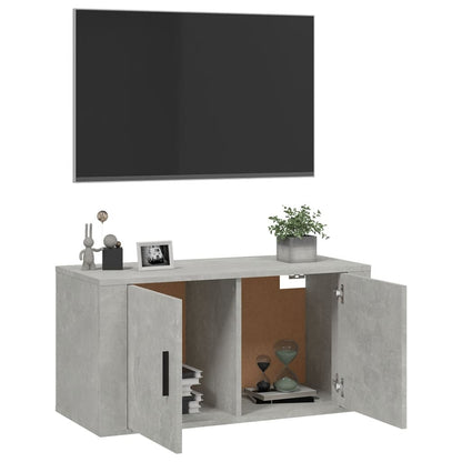 Tv-wandmeubel 80x34,5x40 cm betongrijs