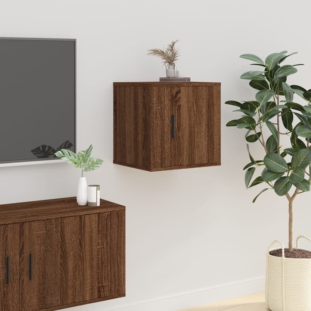 Tv-wandmeubel 40x34,5x40 cm bruin eikenkleur