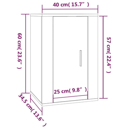 Tv-wandmeubel 40x34,5x60 cm betongrijs