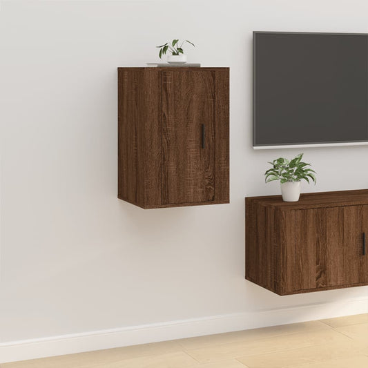 Tv-wandmeubel 40x34,5x60 cm bruin eikenkleur