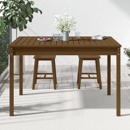 Tuintafel 121x82,5x76 cm massief grenenhout honingbruin