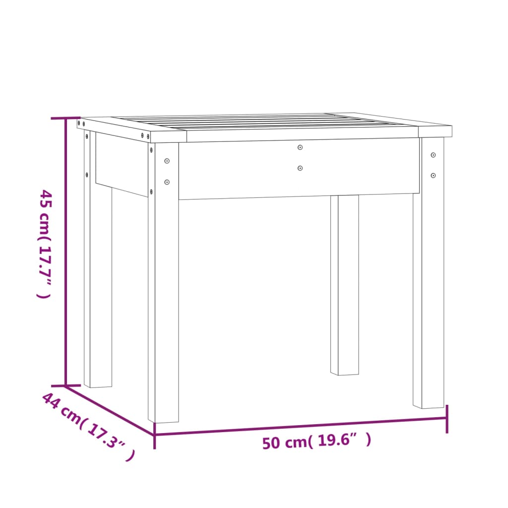 Tuinbank 50x44x45 cm massief grenenhout