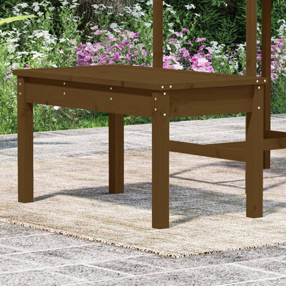 Tuinbank 80x44x45 cm massief grenenhout honingbruin