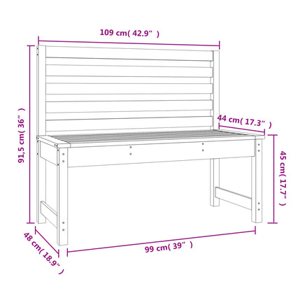 Tuinbank 109 cm massief douglashout