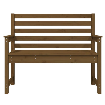 Tuinbank 109x48x91,5 cm massief grenenhout honingbruin