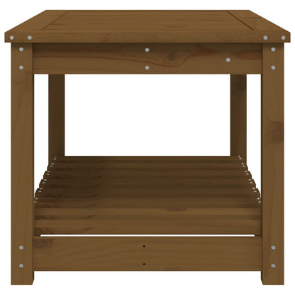 Tuintafel 82,5x50,5x45 cm massief grenenhout honingbruin