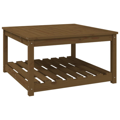 Tuintafel 82,5x82,5x45 cm massief grenenhout honingbruin