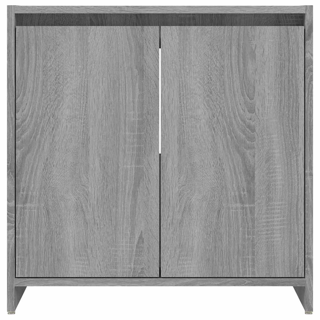 Badkamerkast 60x33x61 cm bewerkt hout grijs sonoma eikenkleurig