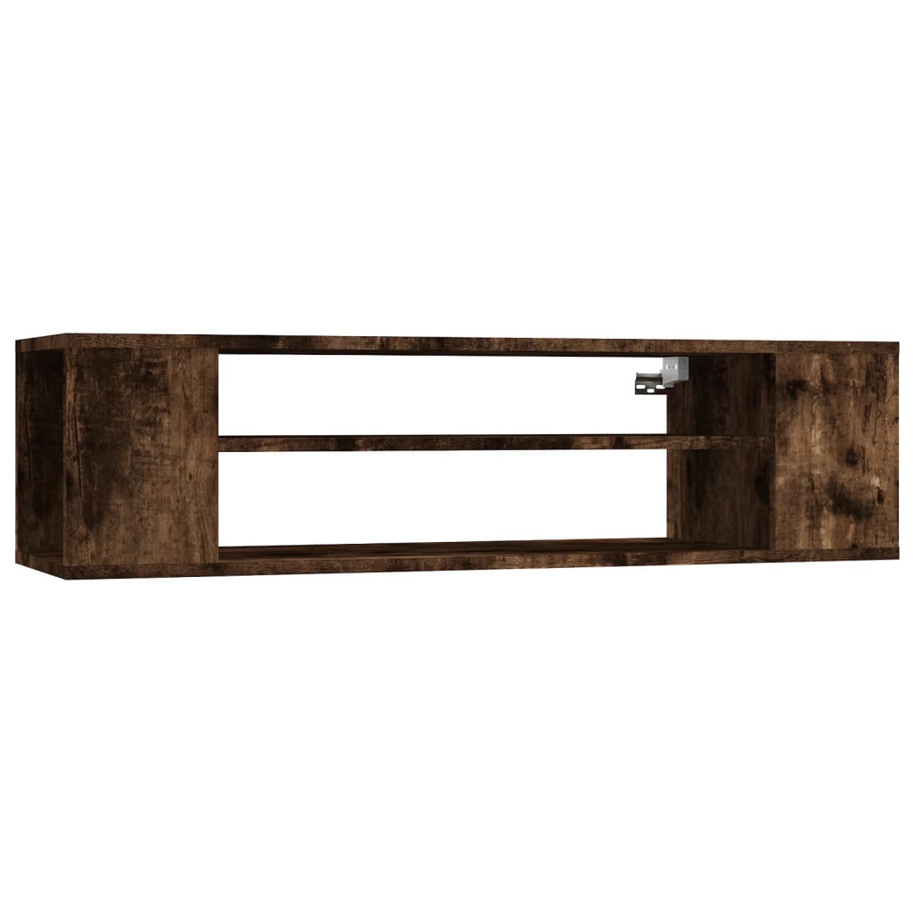 Tv-hangmeubel 100x30x26,5 cm bewerkt hout gerookt eikenkleurig