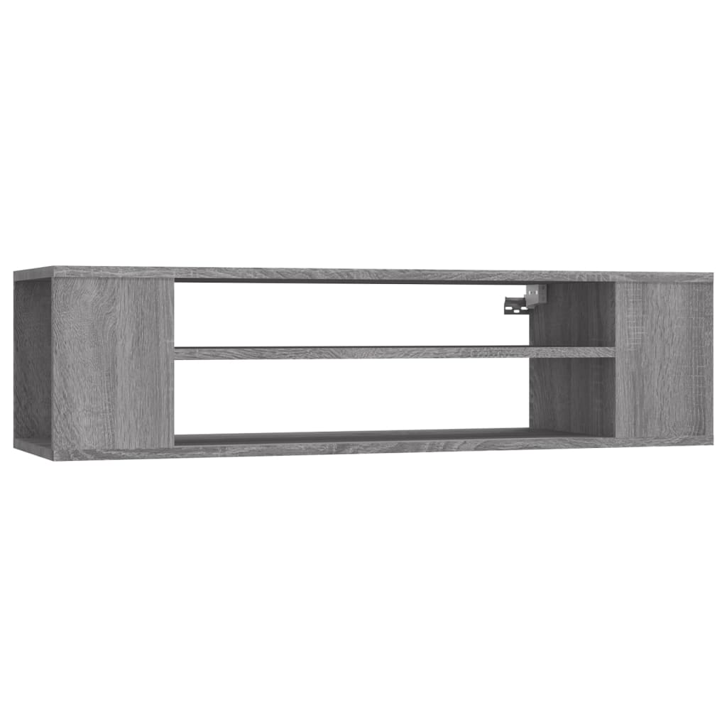 Tv-hangmeubel 100x30x26,5 cm bewerkt hout grijs sonoma eiken