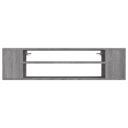 Tv-hangmeubel 100x30x26,5 cm bewerkt hout grijs sonoma eiken