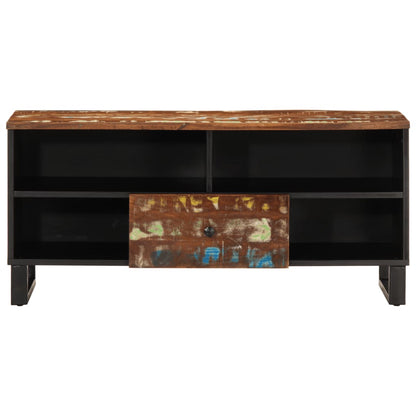 Tv-meubel 100x33x46 cm massief hout gerecycled en bewerkt hout