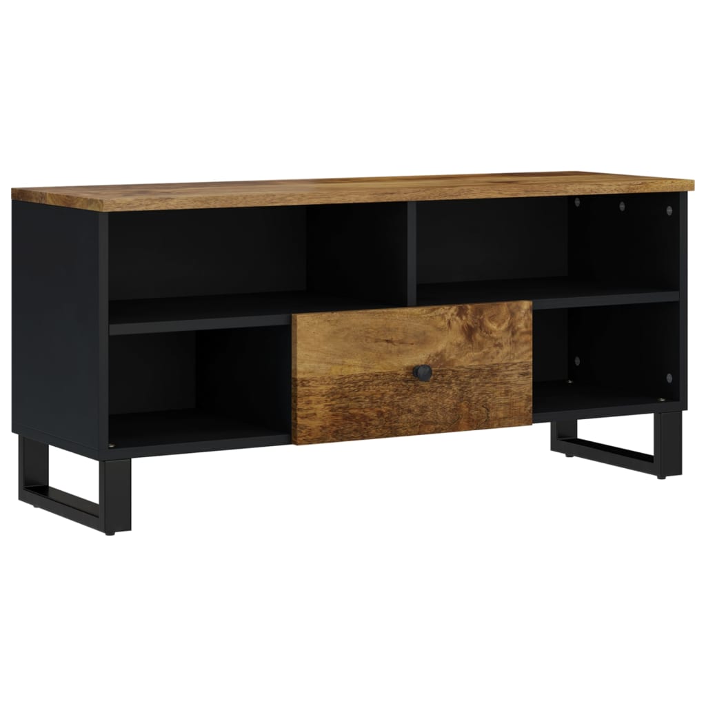 Tv-meubel 100x33x46 cm massief mangohout en bewerkt hout