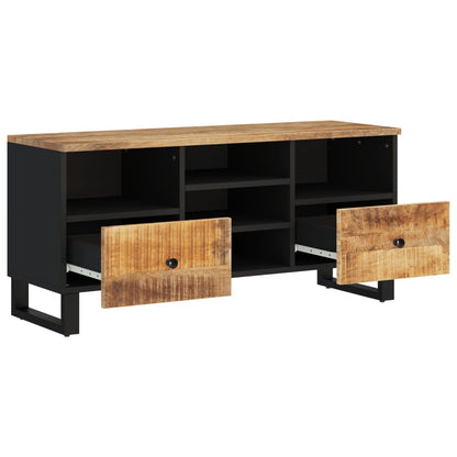 Tv-meubel 100x33x46 cm massief mangohout en bewerkt hout