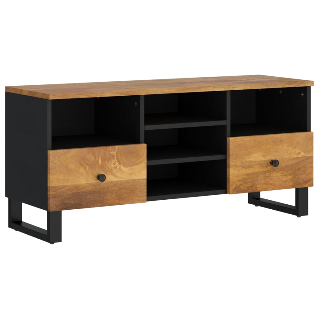 Tv-meubel 100x33x46 cm massief mangohout en bewerkt hout