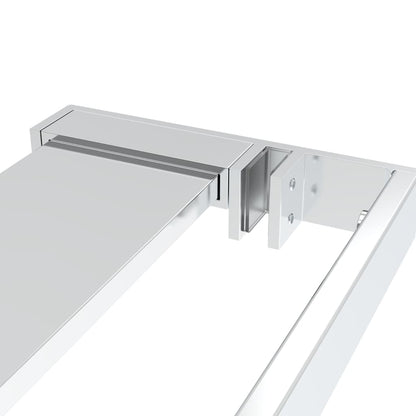 Wandschap voor inloopdouchewand 80 cm aluminium chroomkleurig