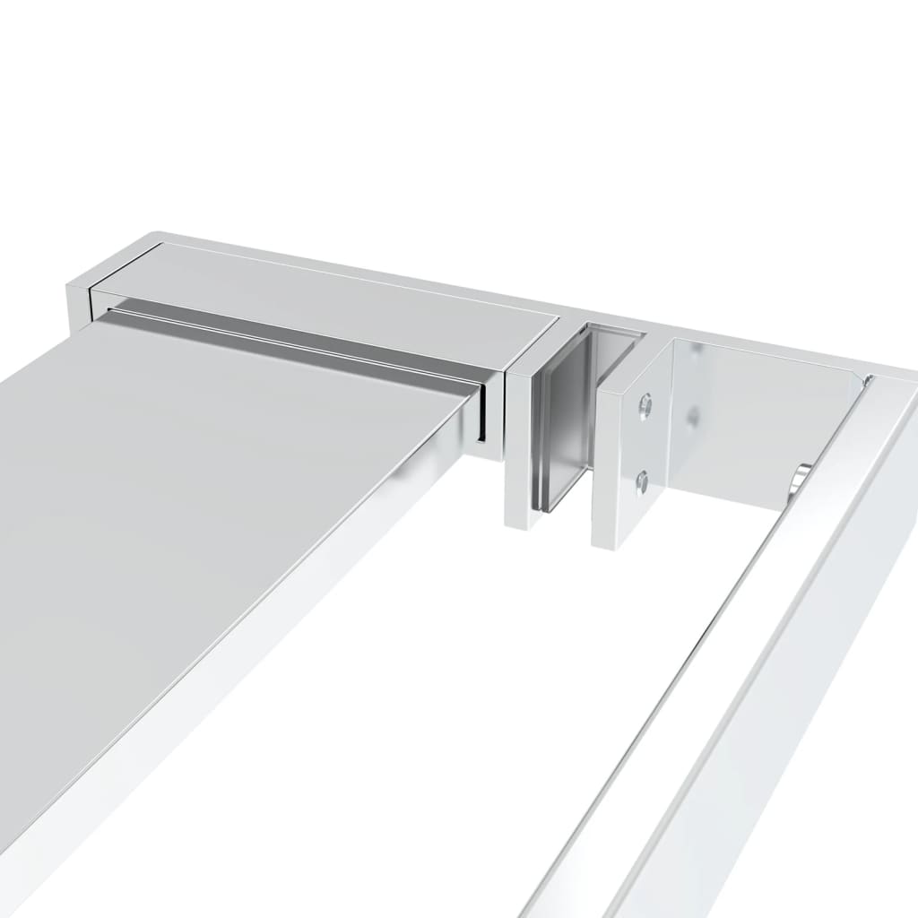 Wandschap voor inloopdouchewand 90 cm aluminium chroomkleurig