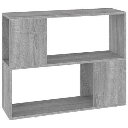 Boekenkast/kamerscherm 80x24x63 cm grijs sonoma eikenkleurig