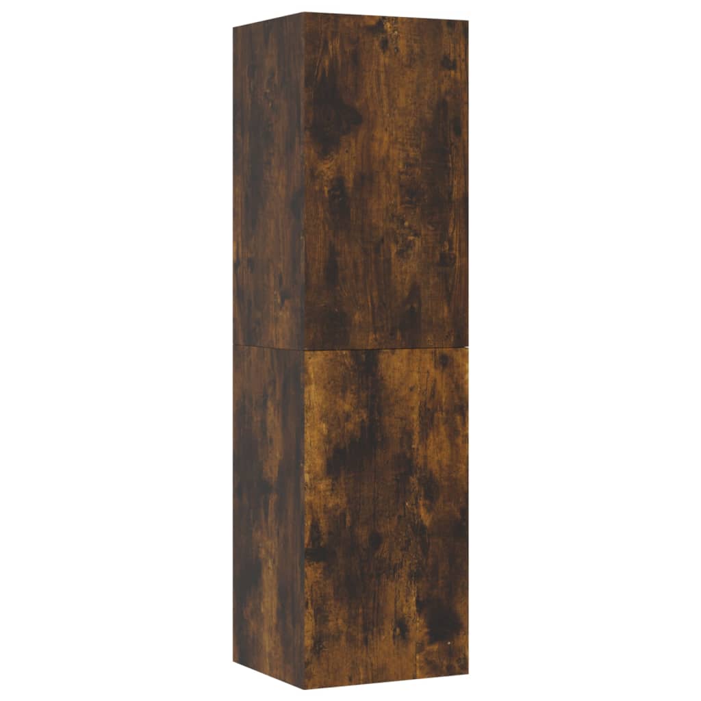 Tv-wandmeubel 30,5x30x110 cm gerookt eikenkleurig