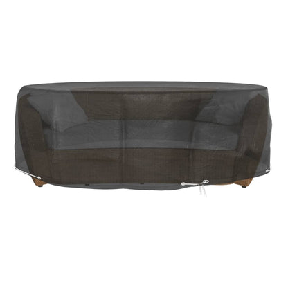 Tuinmeubelhoezen voor loungebed 2 st 8 oogjes rond Ø188x50 cm