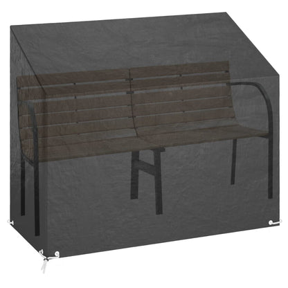 Tuinbankhoezen 2 st 8 oogjes 160x70x70/88 cm polyetheen