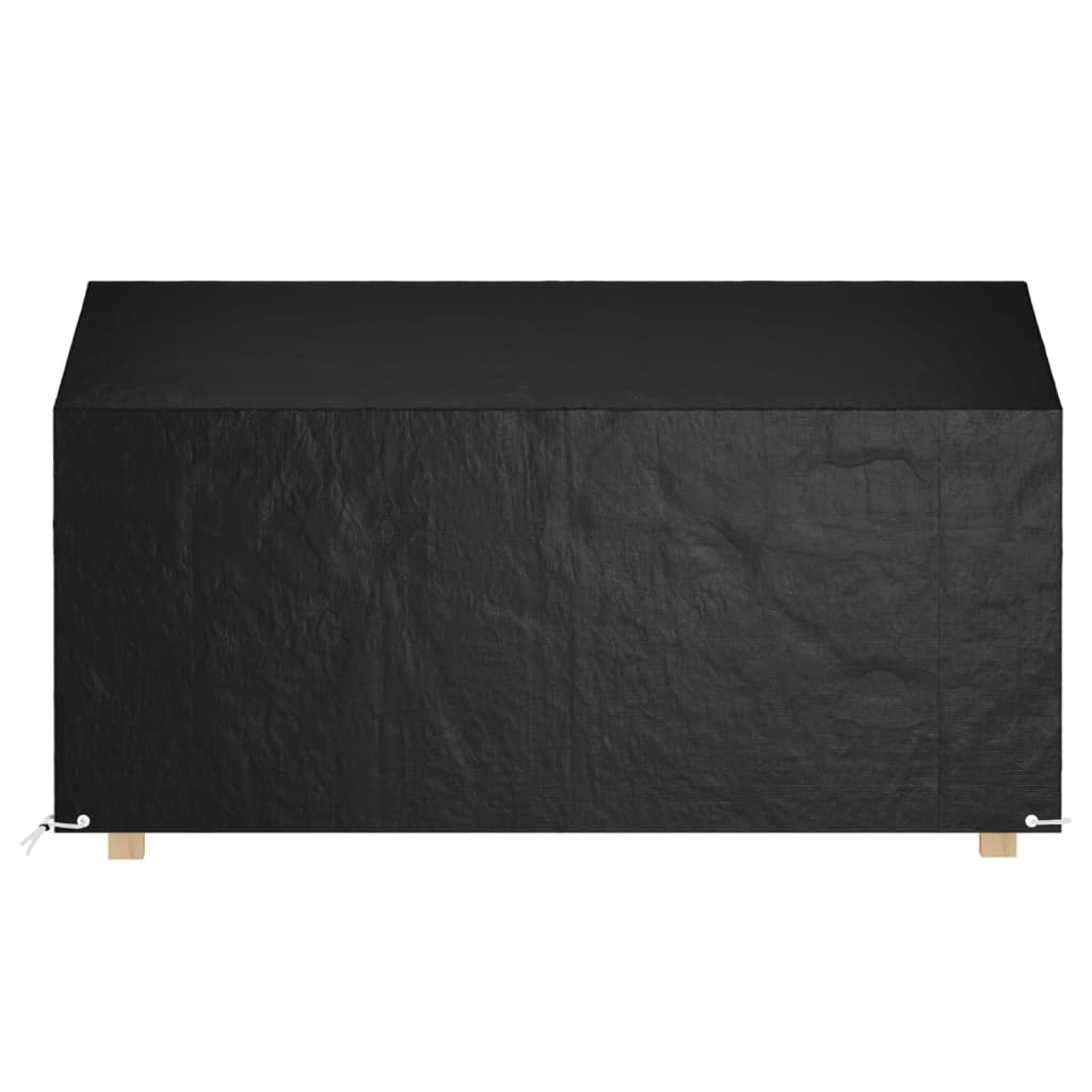 Tuinbankhoezen 2 st 8 oogjes 190x70x70/88 cm polyetheen