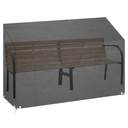 Tuinbankhoezen 2 st 8 oogjes 190x70x70/88 cm polyetheen