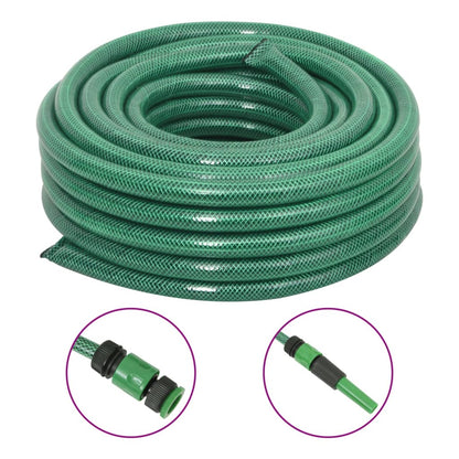 Tuinslang met koppelingsset 0,9'' 20 m PVC groen